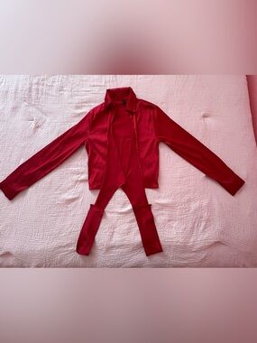 Windsor Red Blouse with Front tie